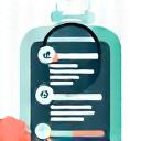 Icône représentant une loupe au-dessus d'un écran d'application, symbolisant l'assurance qualité et les tests rigoureux.