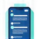 Icône représentant une interface utilisateur avec une flèche pour l'expérience utilisateur, symbolisant la conception UI/UX.